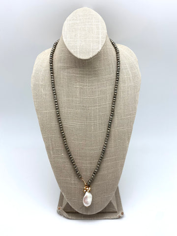 Elin necklace - pyrite