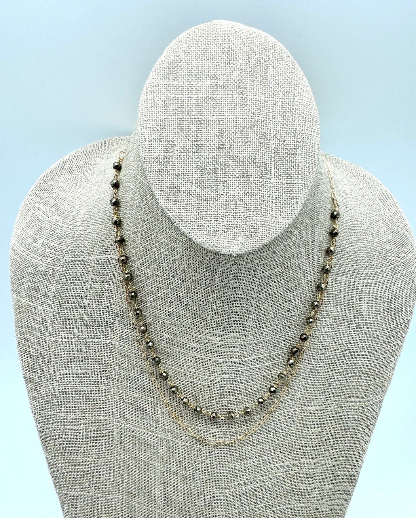 Mariana necklace - pyrite