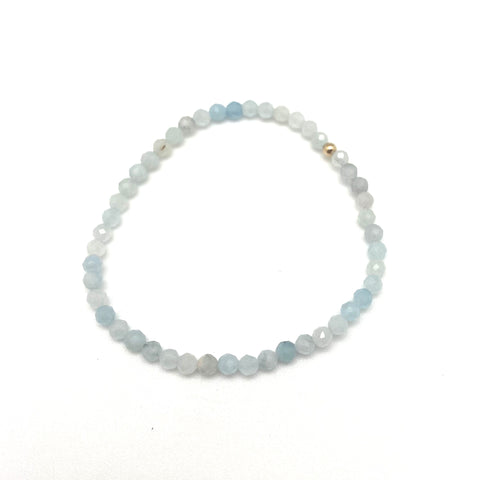 Mimi single bracelet - aquamarine