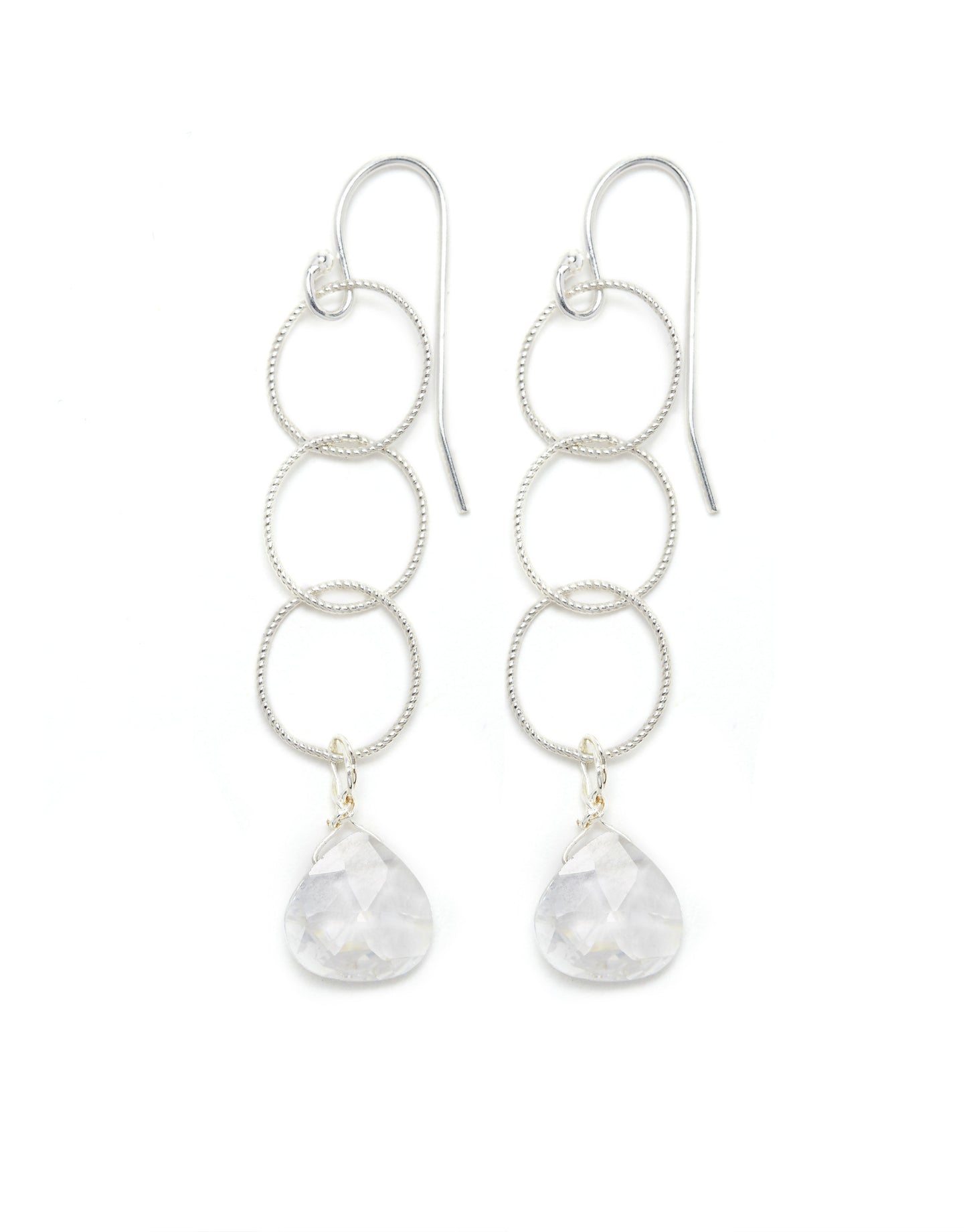 Elsa Earrings - silver/labradorite