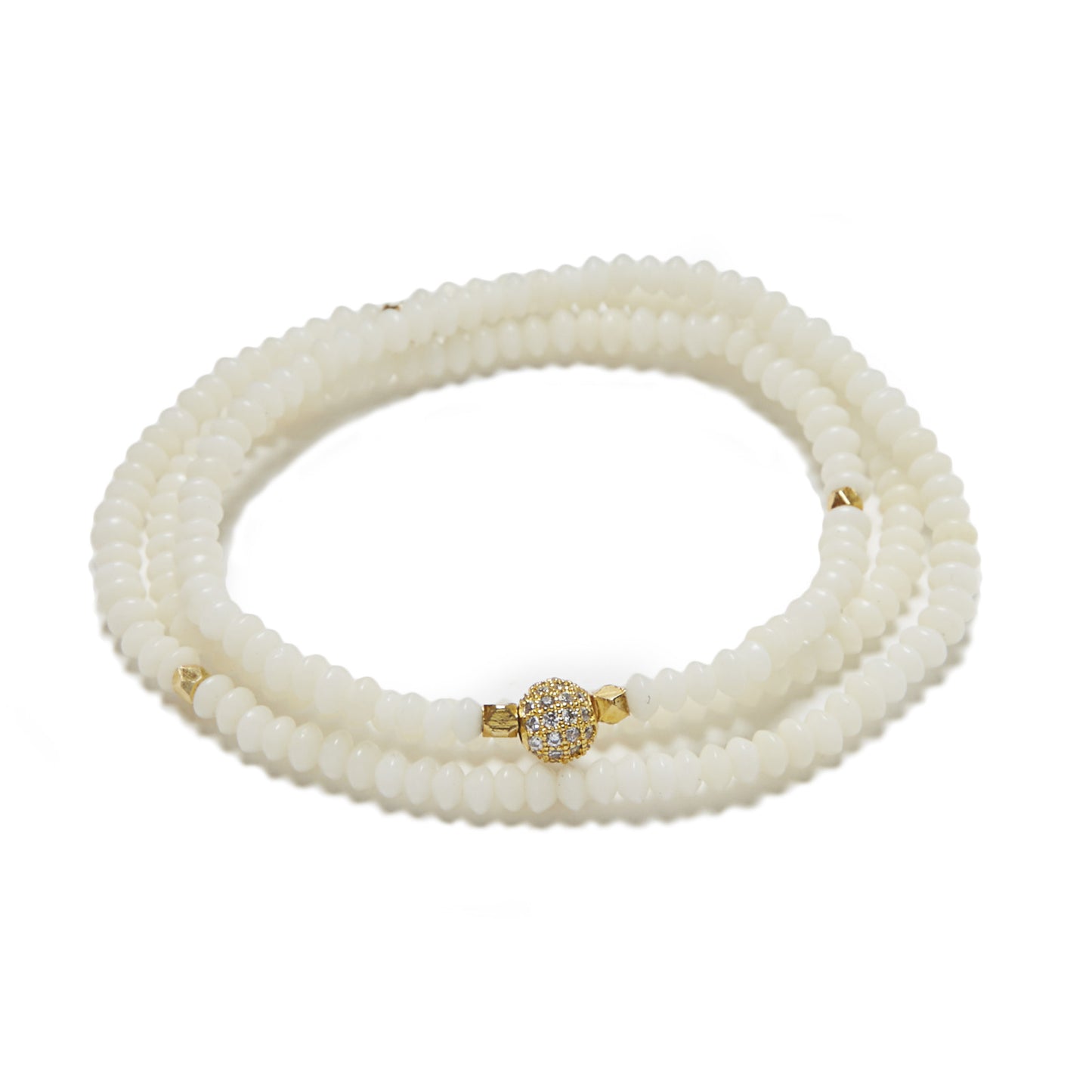 Triple Wrap - mother of pearl