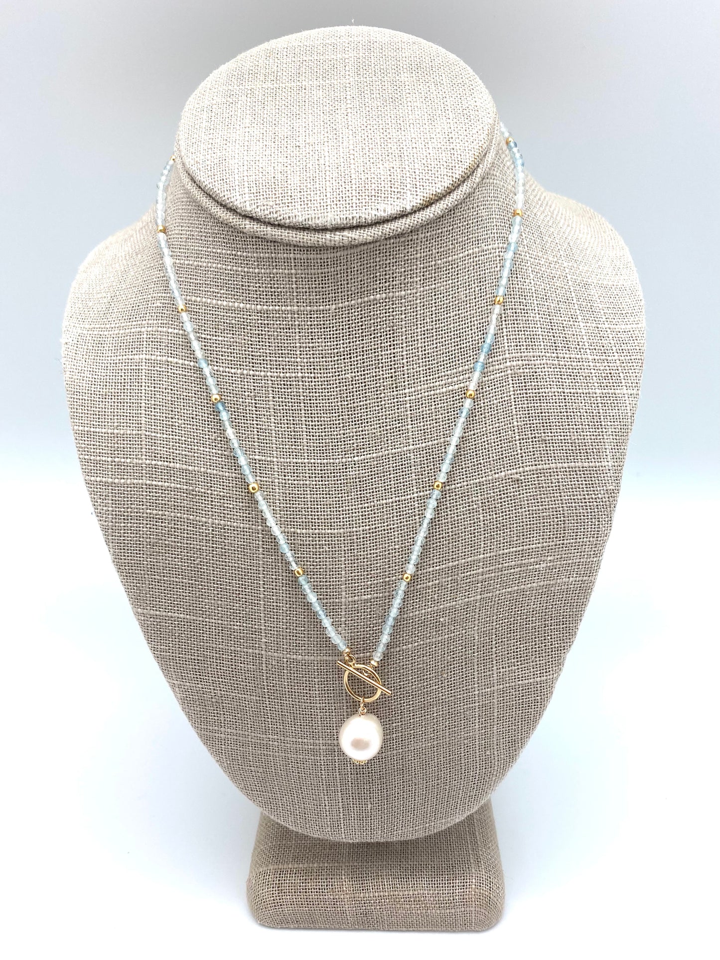 Carol Necklace gem - aquamarine
