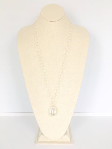 Nina Necklace - clear/silver