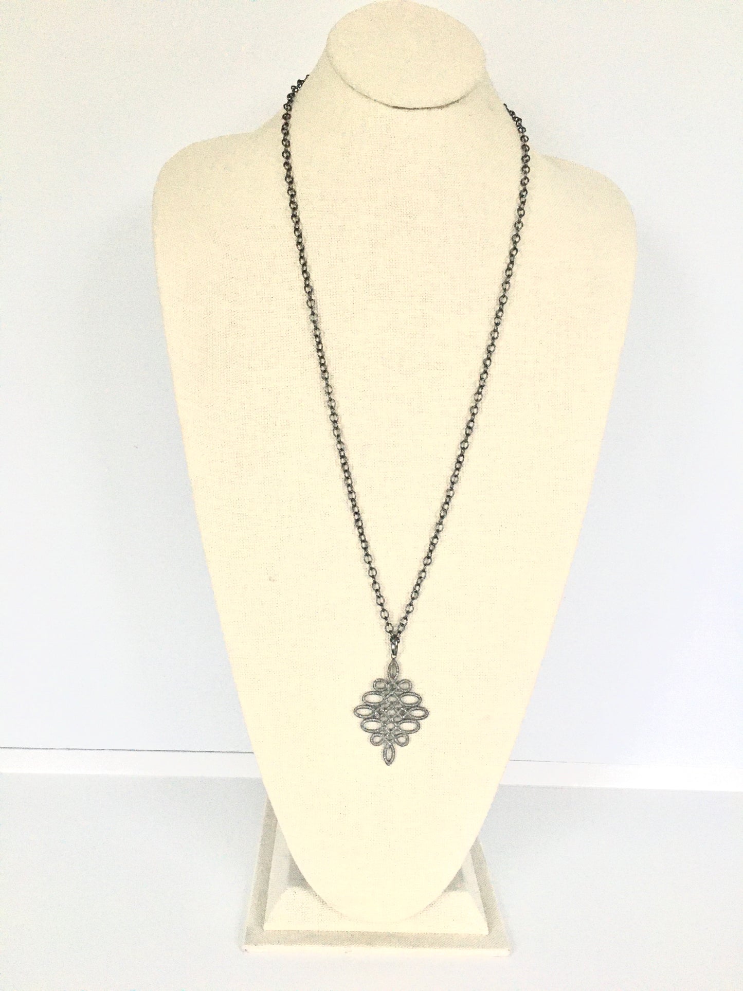 Diamond fleur necklace -