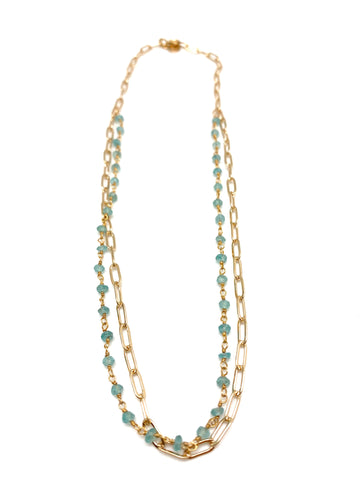 Mariana necklace - aquamarine