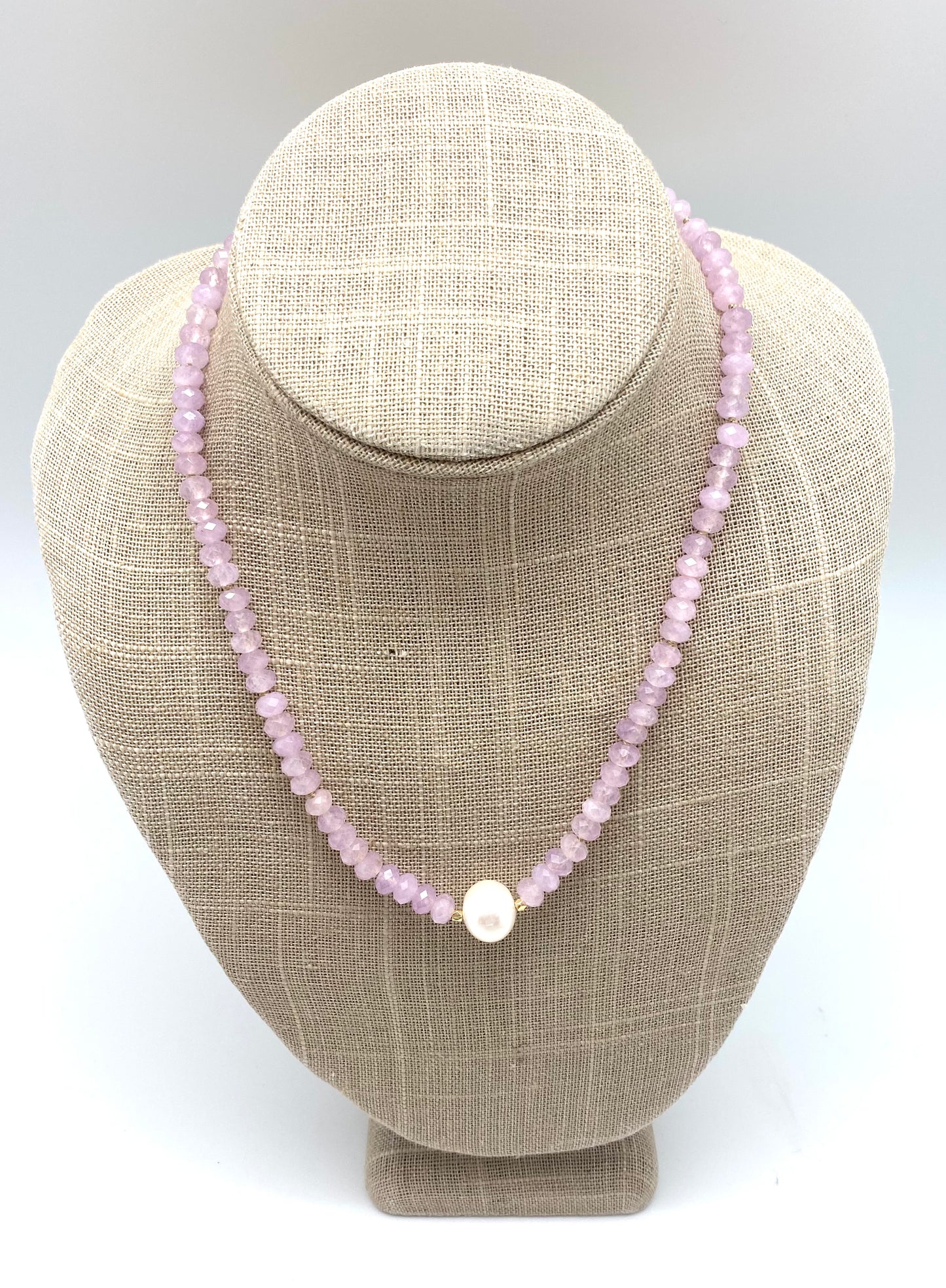 Maja necklace - purple opal