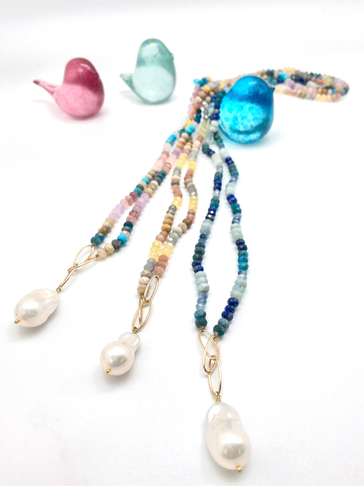 Veronika graded necklace-apatite