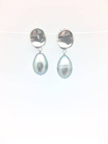Molly earrings - silver/grey