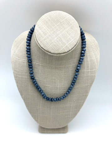 Eva necklace - blue agate