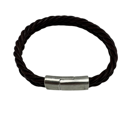 Filip bracelet - braided chocolate