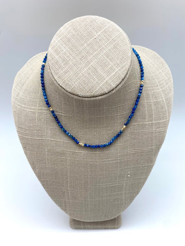Sigrid beaded necklace - kyanite