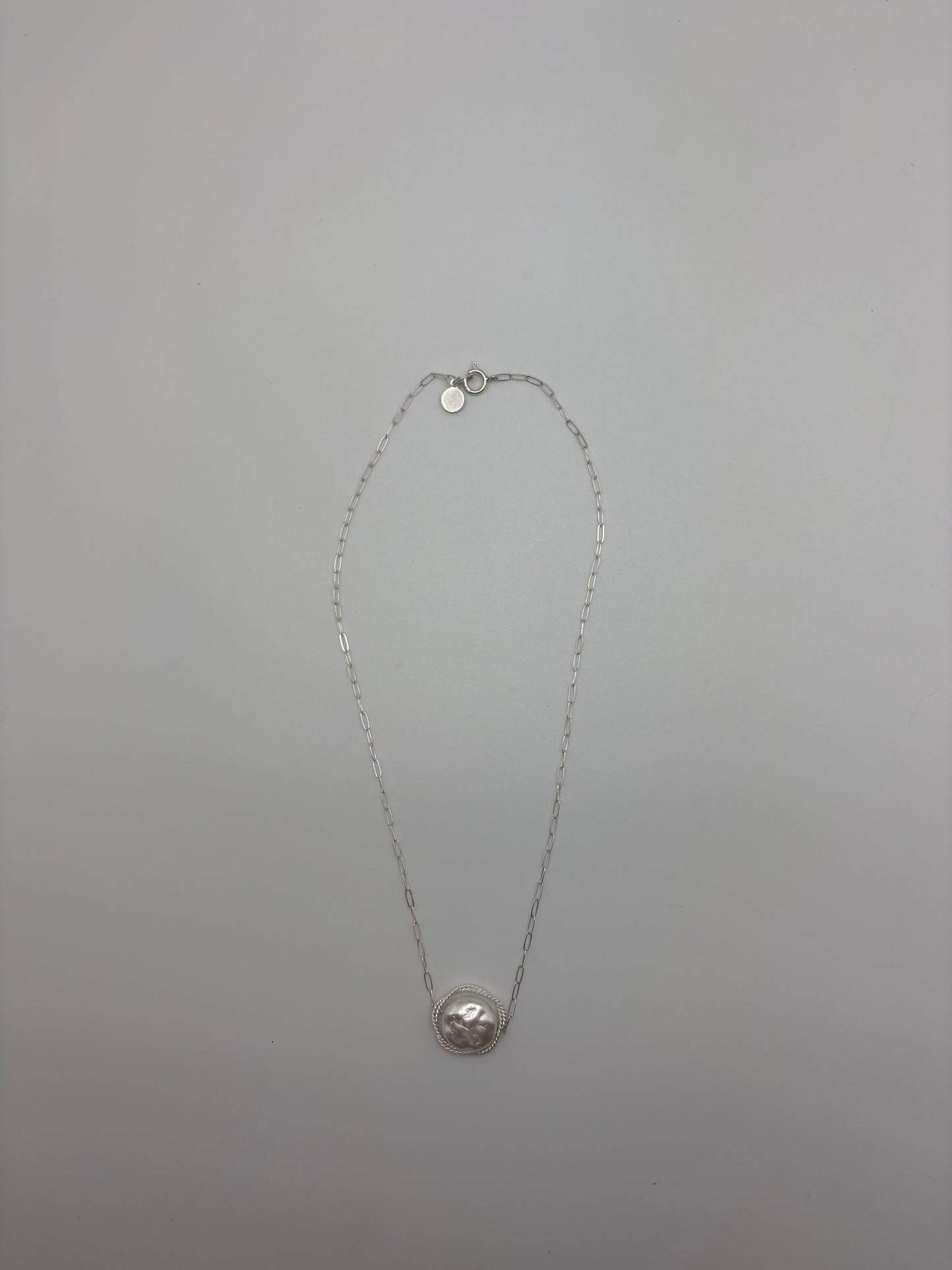 Elisia Coin Necklace - silver