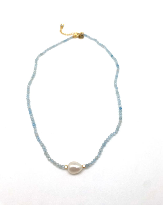 Jenny necklace - aquamarine