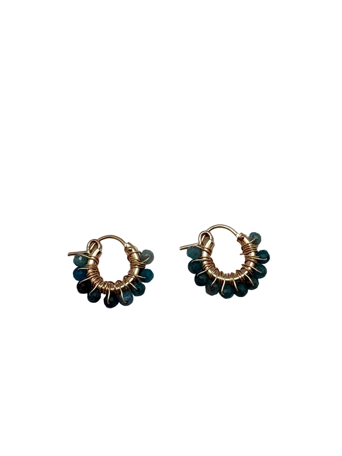 Diddi beaded hoop mini - apatite