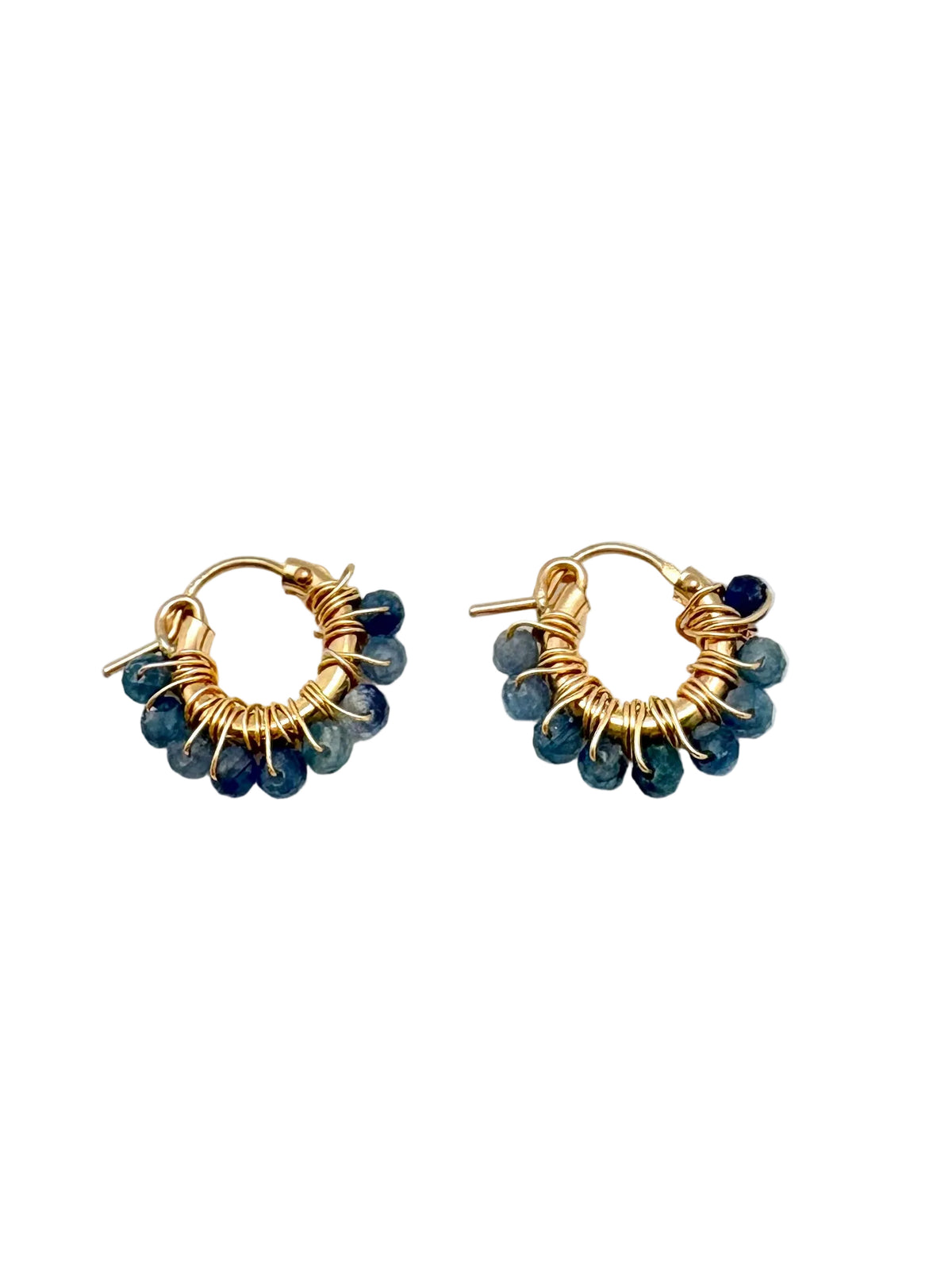 Diddi beaded hoop mini - kyanite