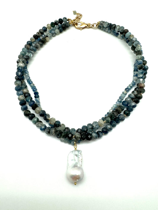 Karin necklace - kyanite