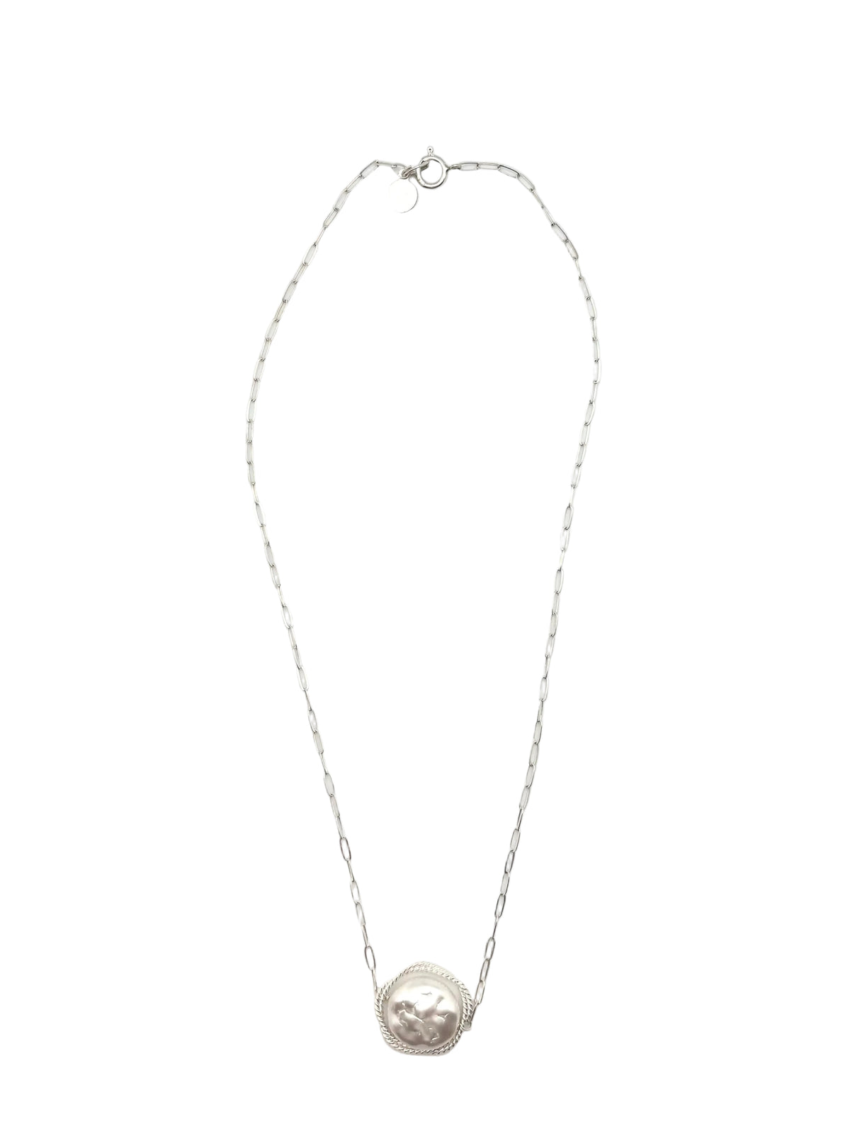 Elisia Coin Necklace - silver
