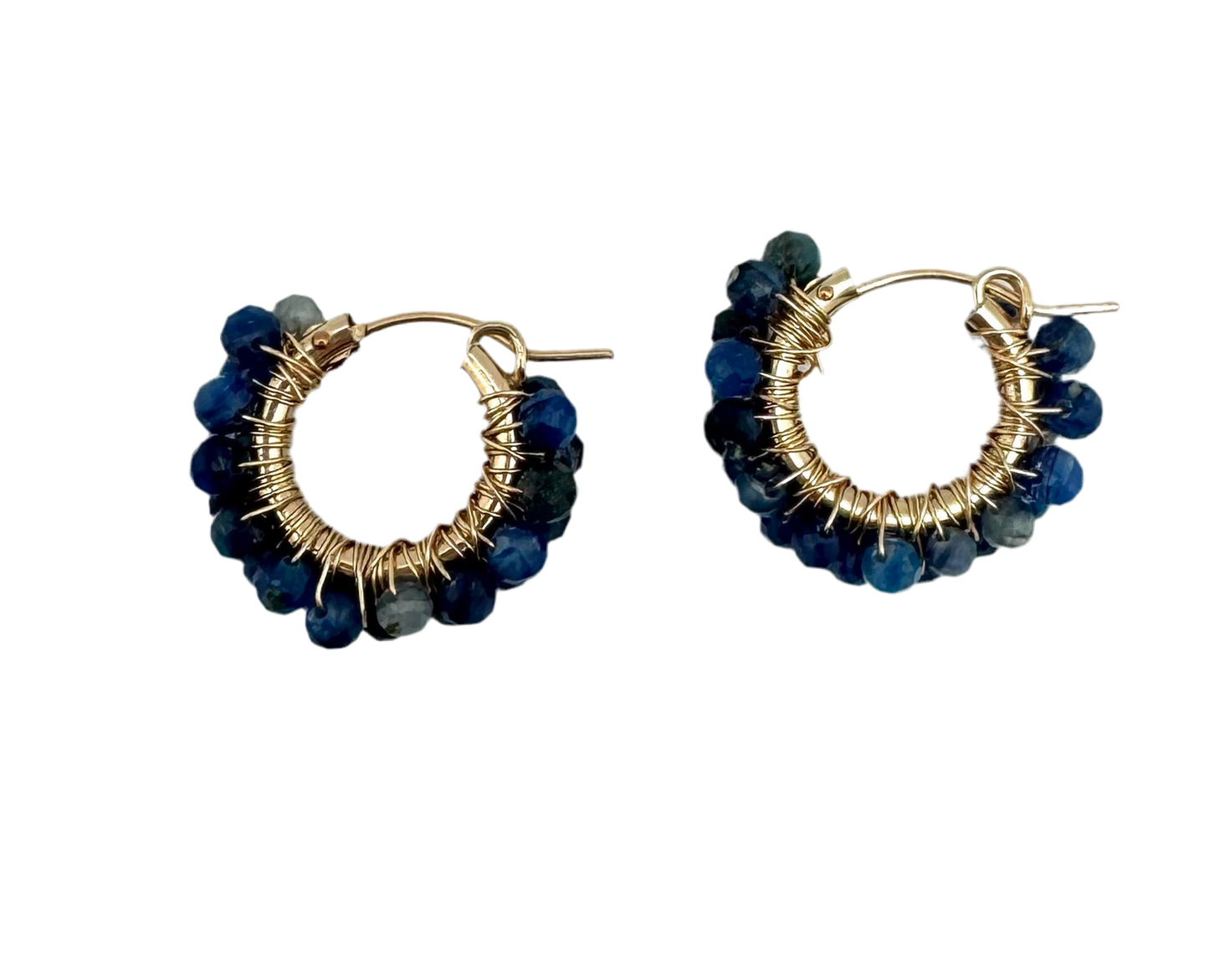 Diddi beaded hoop - kyanite