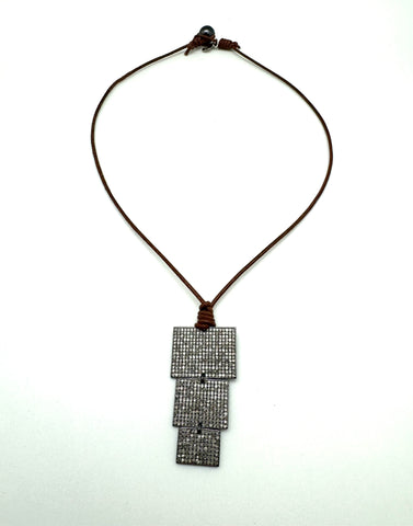 Diamond 3-tier necklace