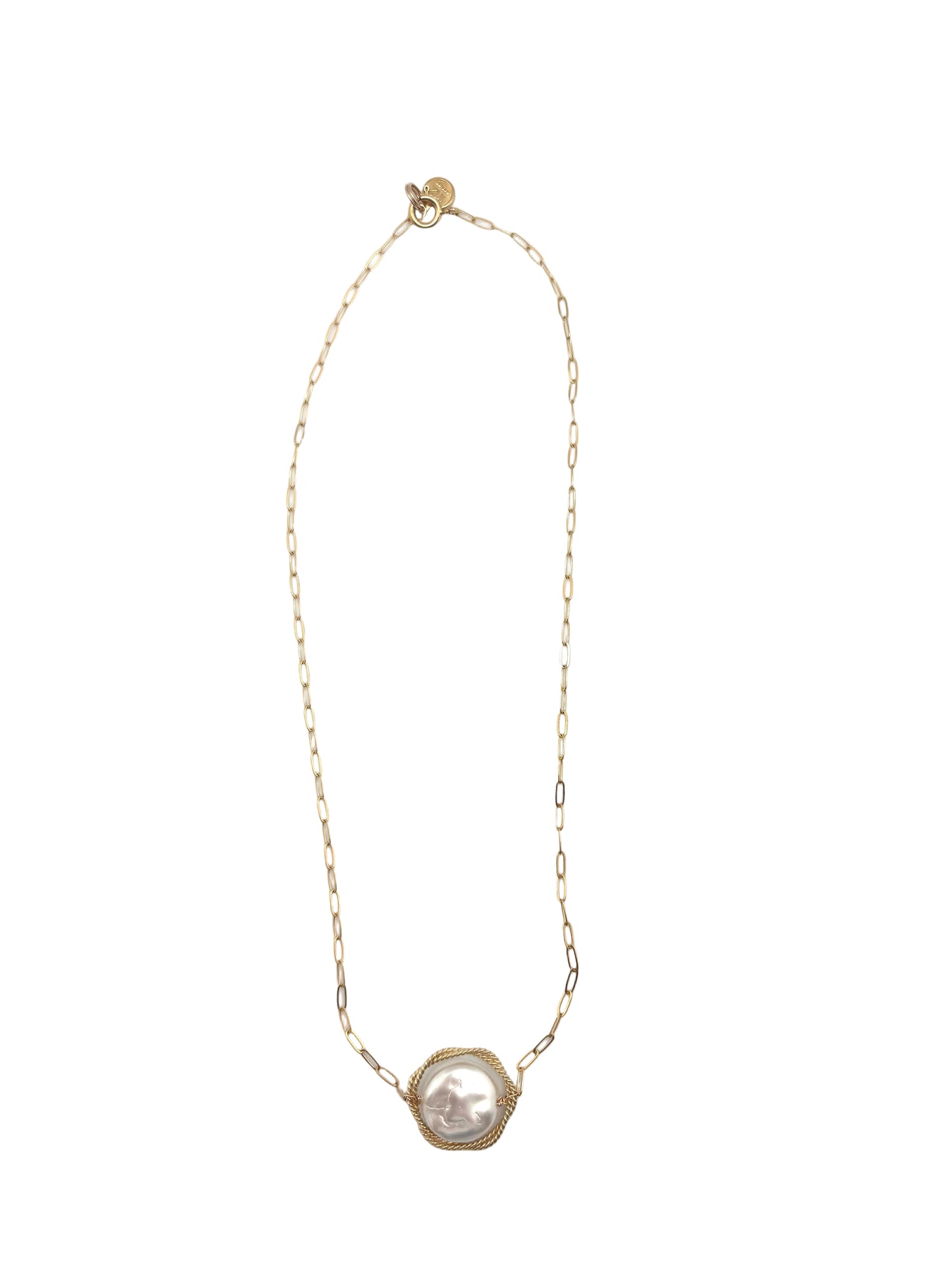 Elisia Coin Necklace - gold