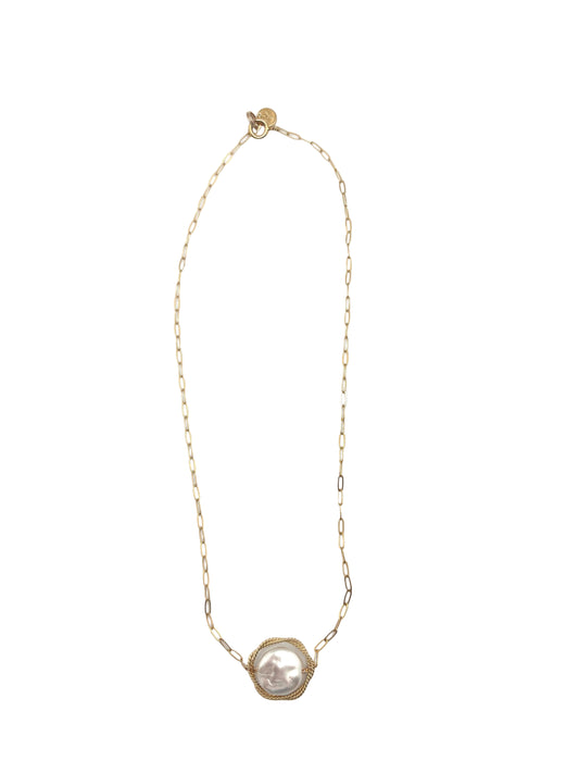 Elisia Coin Necklace - gold