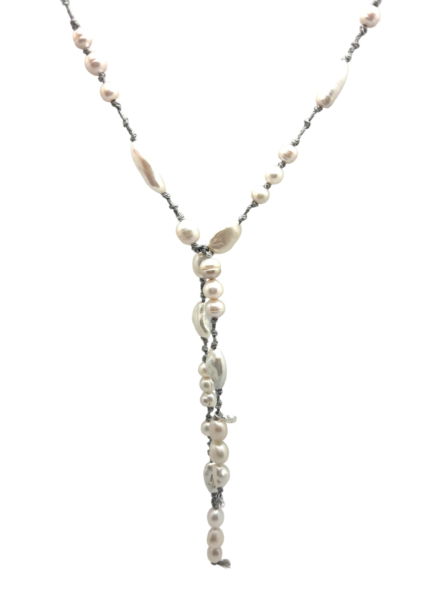 Zoey Lariat - pearl