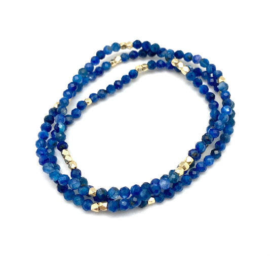 Sigrid beaded bracelet - kyanite