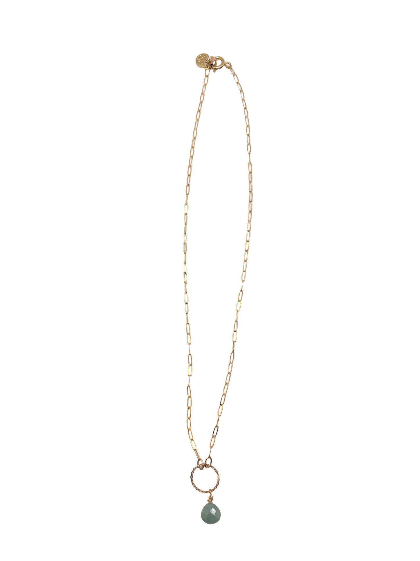 Isabella Petite Necklace - aquamarine