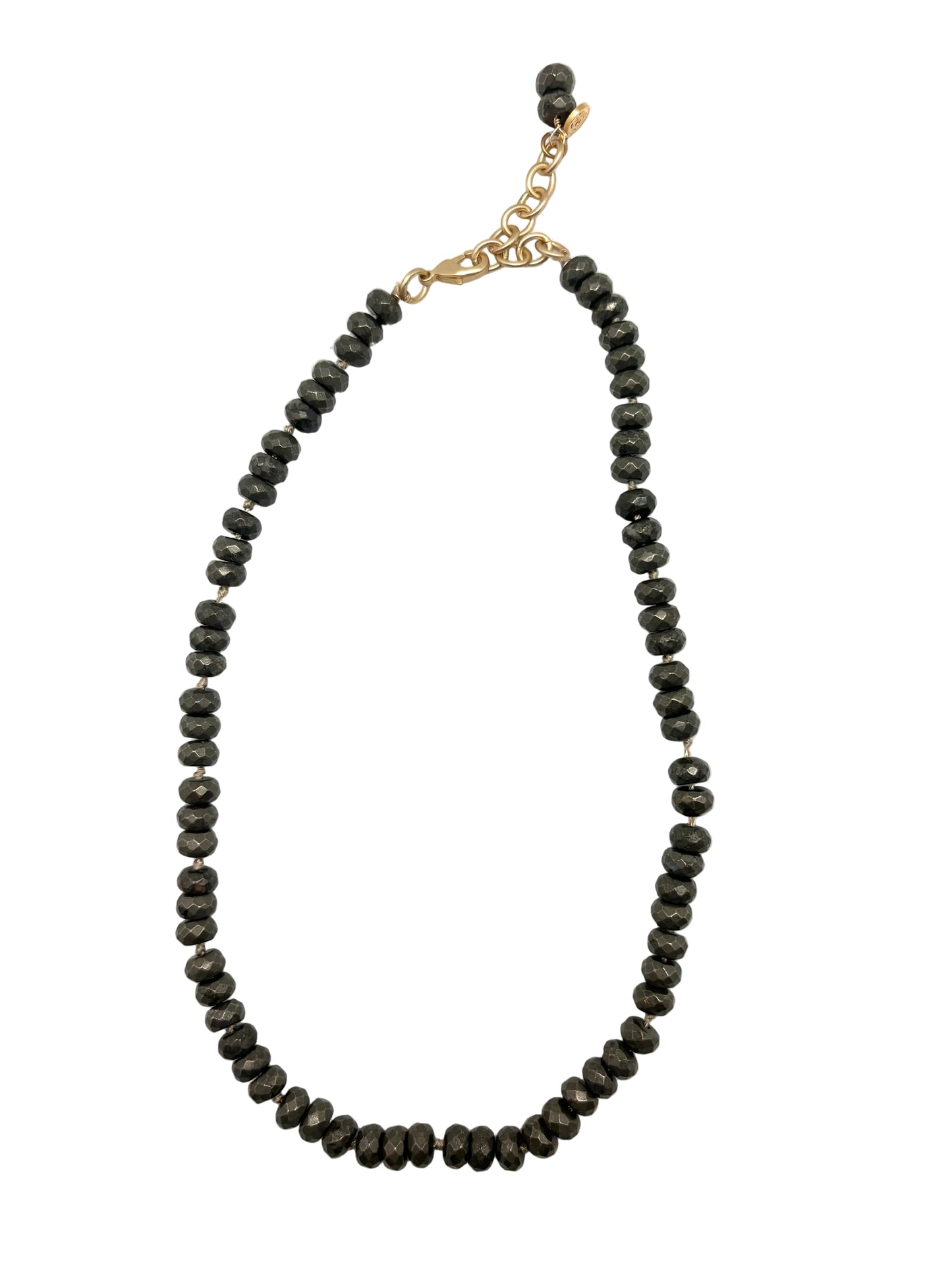 Eva necklace - pyrite
