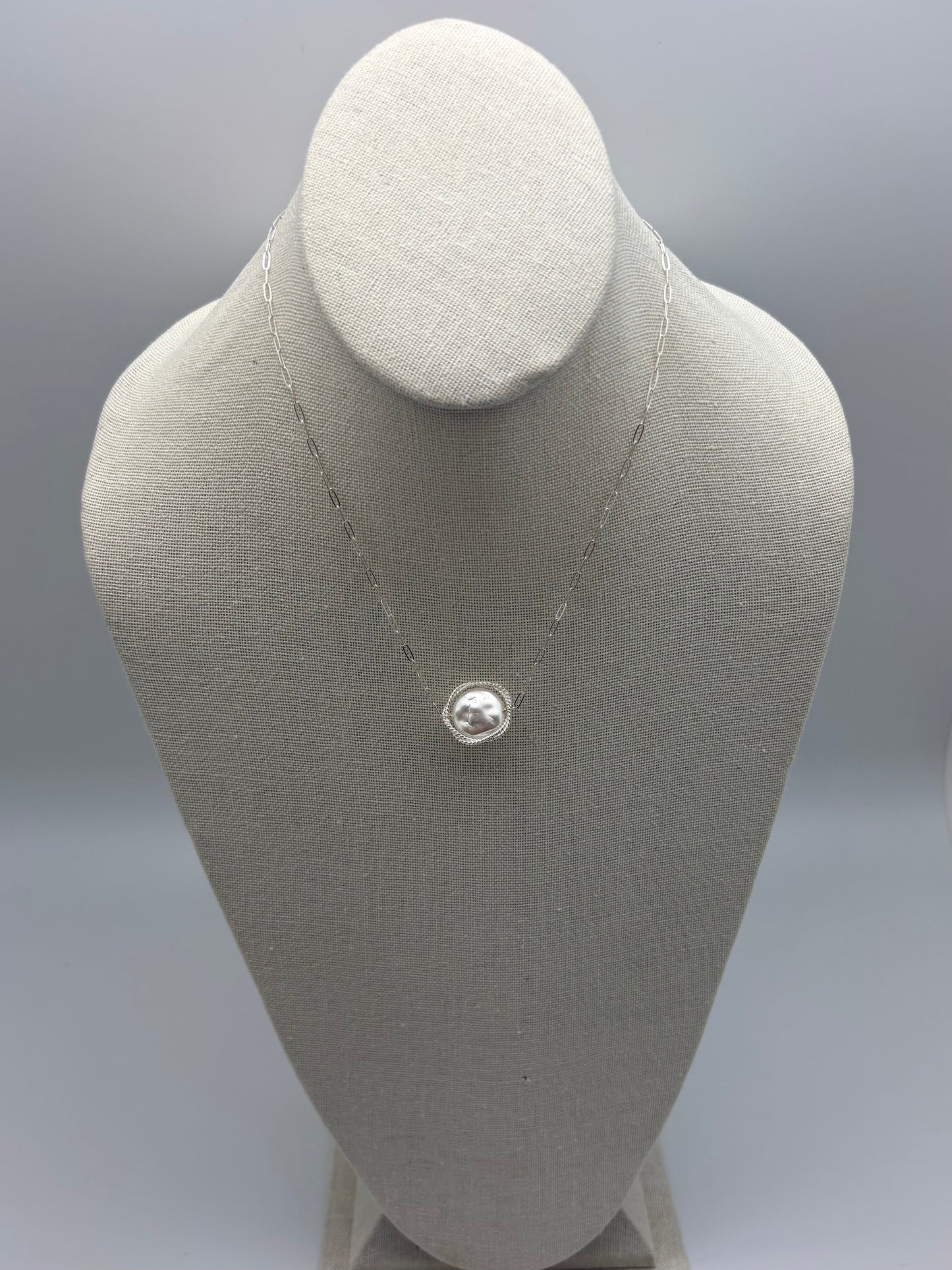 Elisia Coin Necklace - silver
