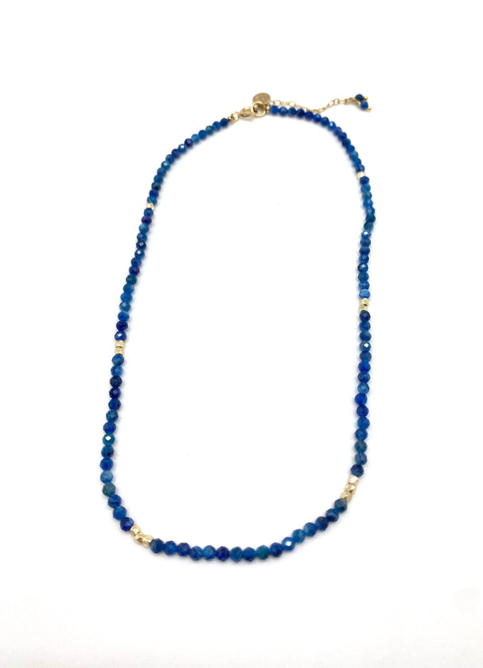 Sigrid beaded necklace - kyanite