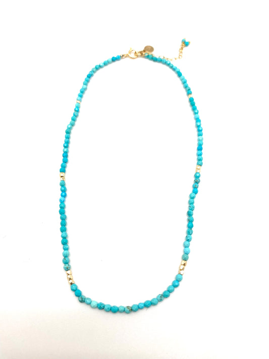 Sigrid beaded necklace - turquoise