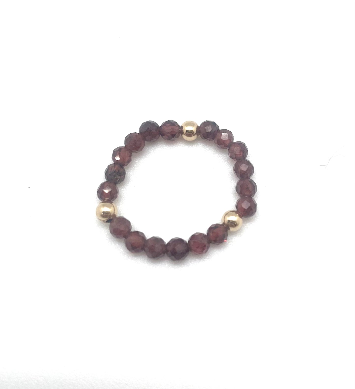 Pippi ring - garnet/gold