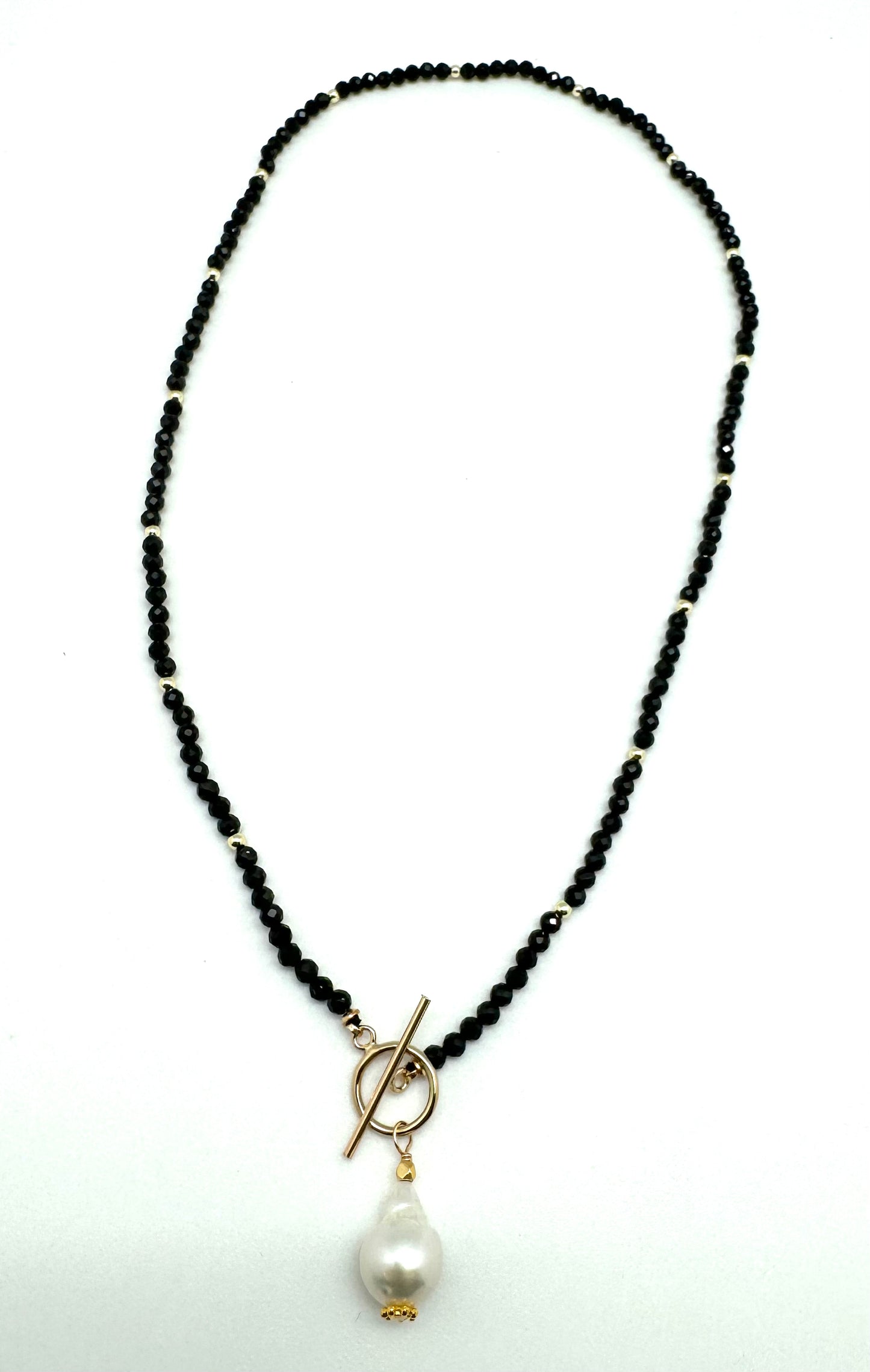 Carol Necklace gem - black spinel