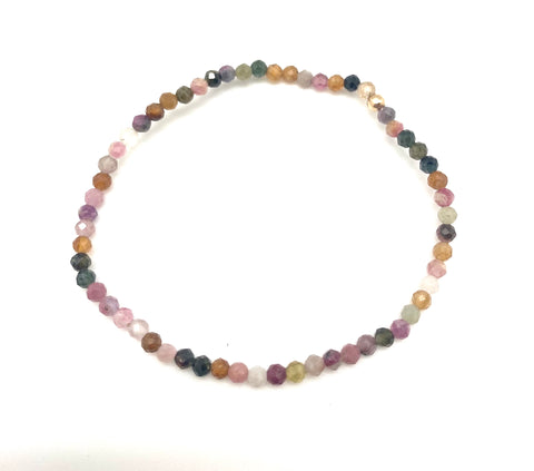 Mimi single bracelet - rainbow tourmaline
