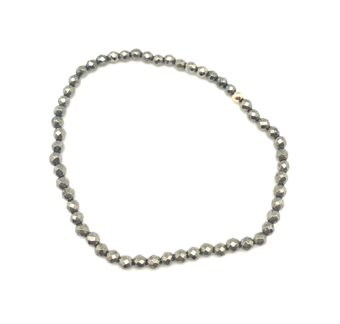 Mimi single bracelet - pyrite