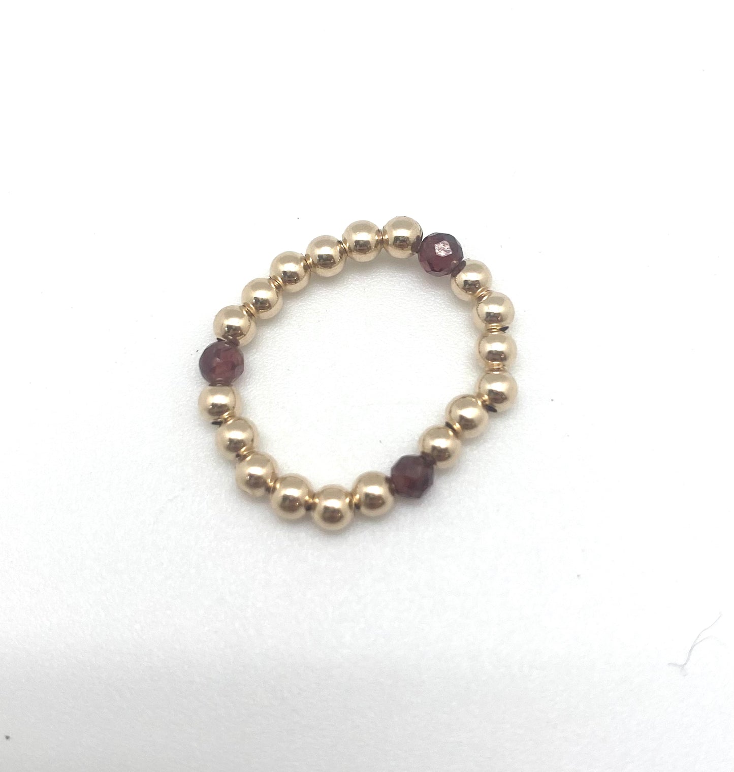 Pippi ring - gold/garnet