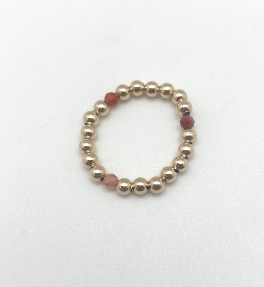 Pippi ring - gold/cornelian