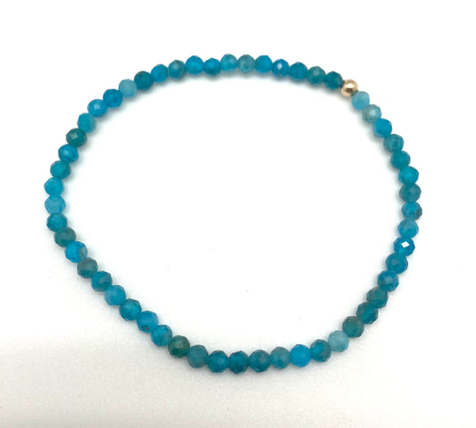 Mimi single bracelet- apatite