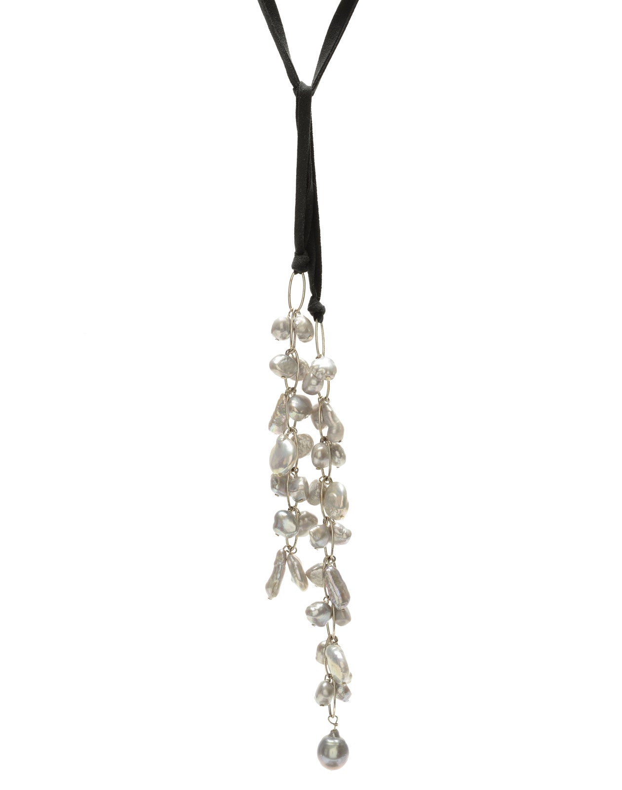 Astrid Lariat - grey/black