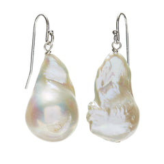 in2 design | Baroque Earrings - silver/white