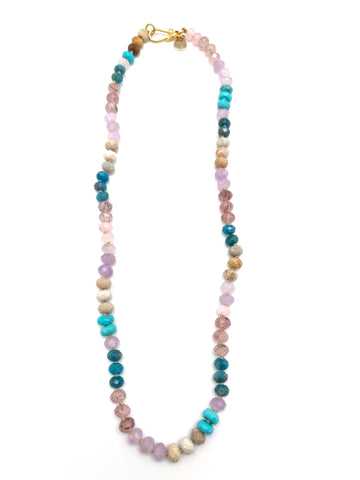 Olivia graded necklace - pink amethyst