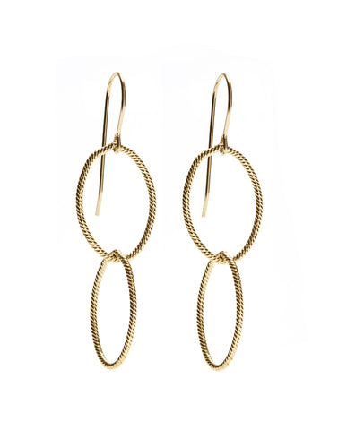 Double Earrings - gold