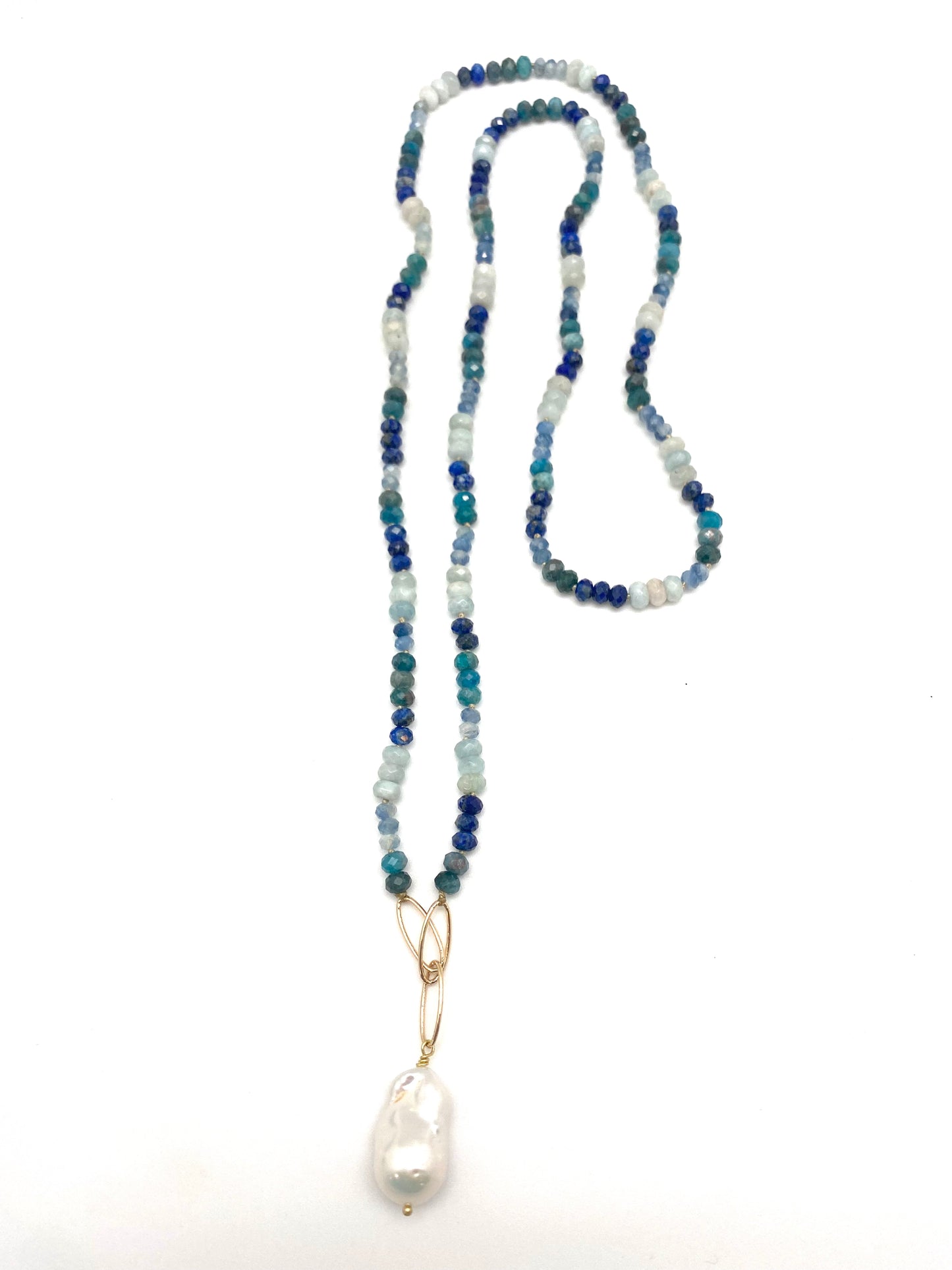 Veronica graded necklace-apatite