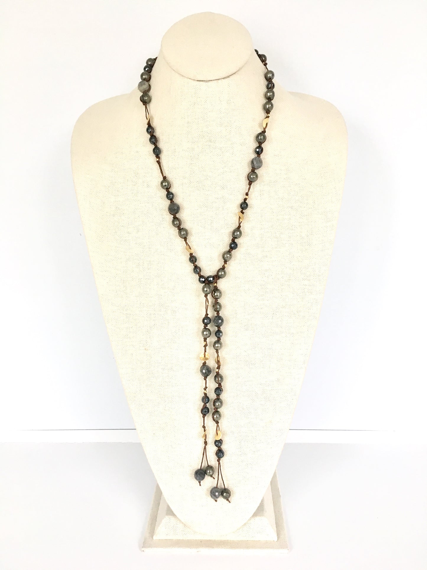 Carola Lariat - pyrite/hematite