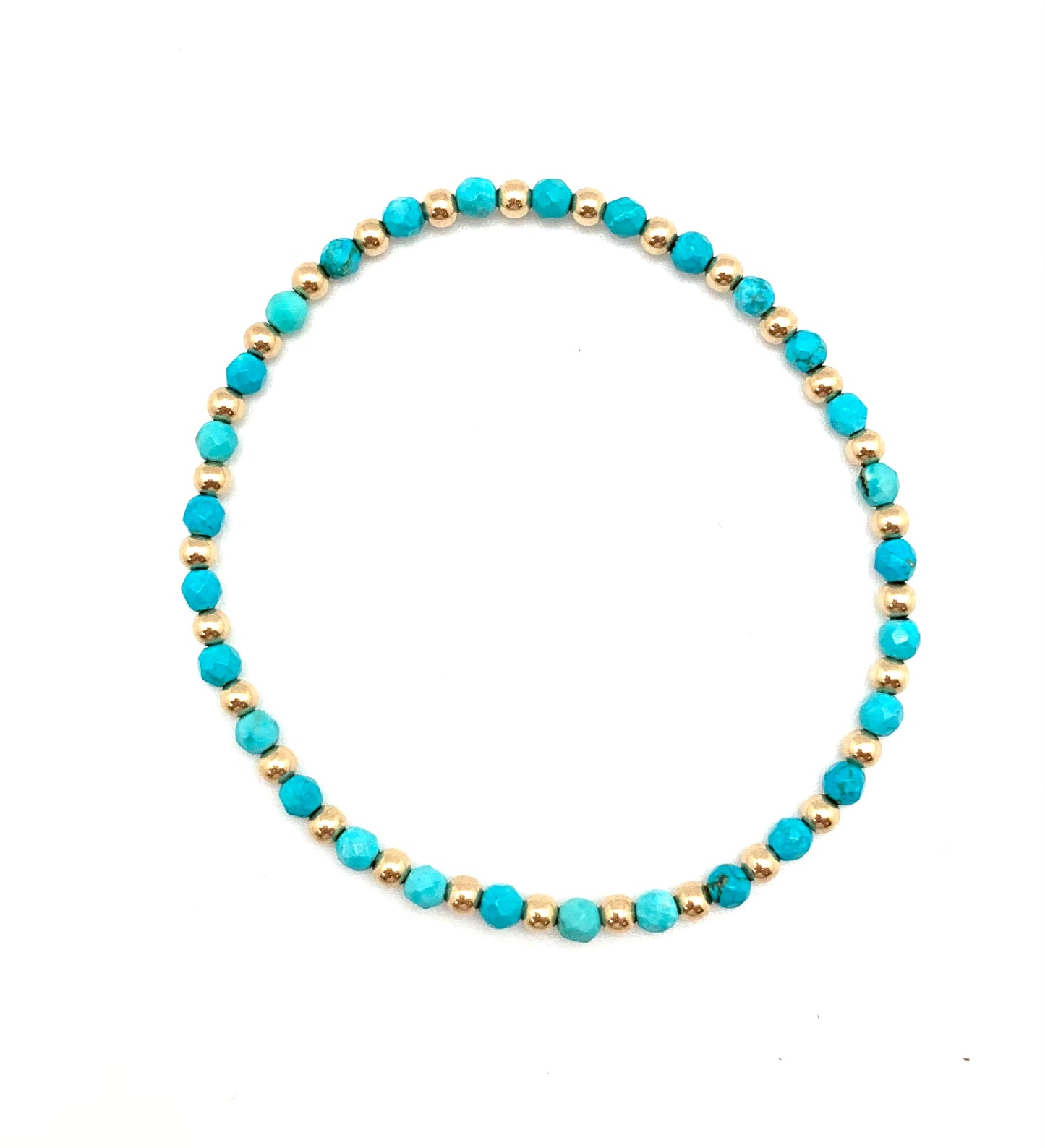 Pippi stretch bracelet - turquoise