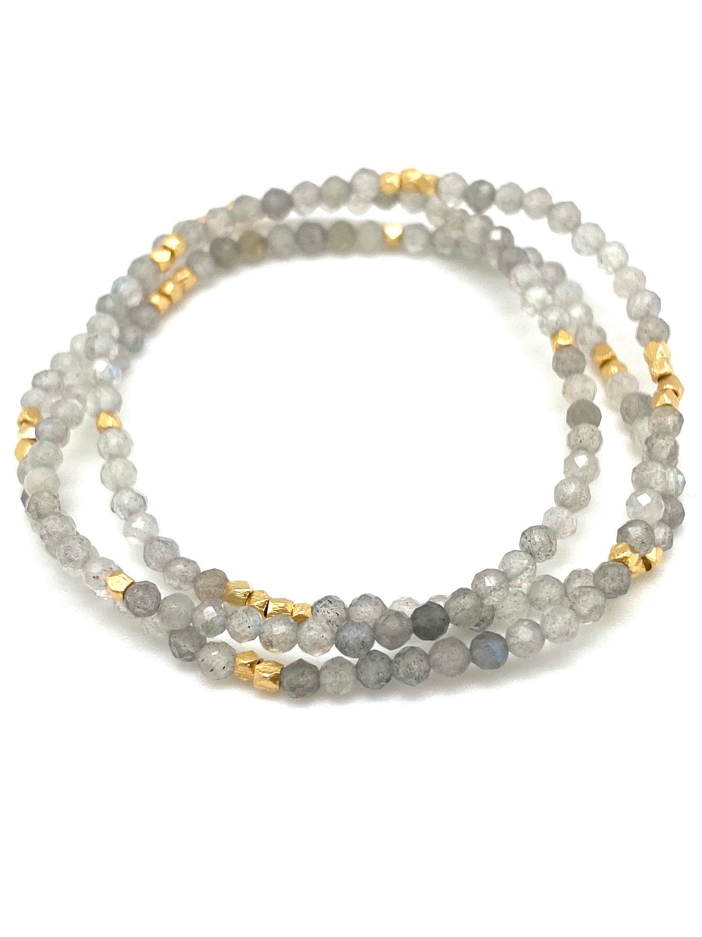 Sigrid beaded bracelet - labradorite