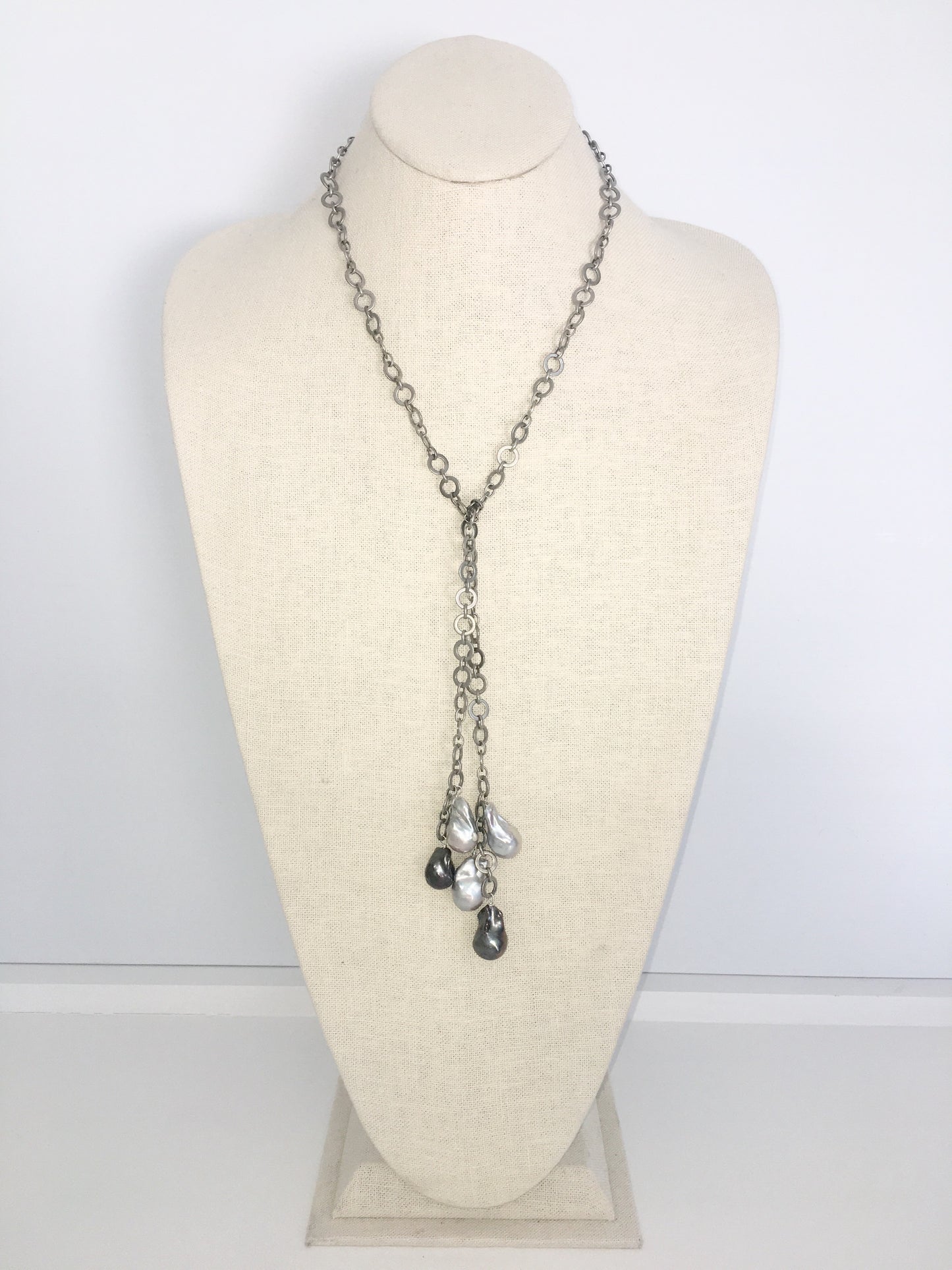 Arabella Lariat - silver