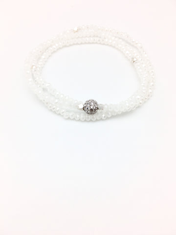 Petra wrap bracelet, white