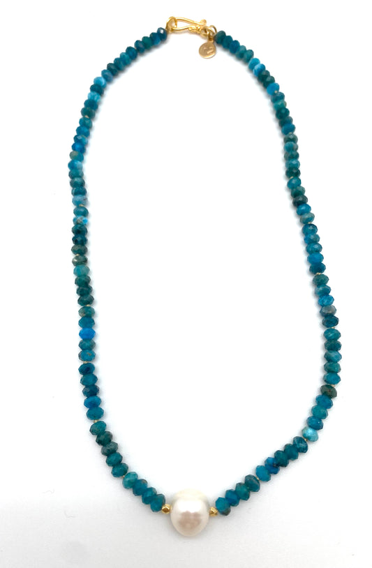 Maja necklace, apatite